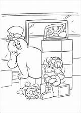 Frosty Snowman Coloring Pages Printable Kids Coloring4free Ice Christmas Sheets Bestcoloringpagesforkids Train Book Info Fun Forum sketch template