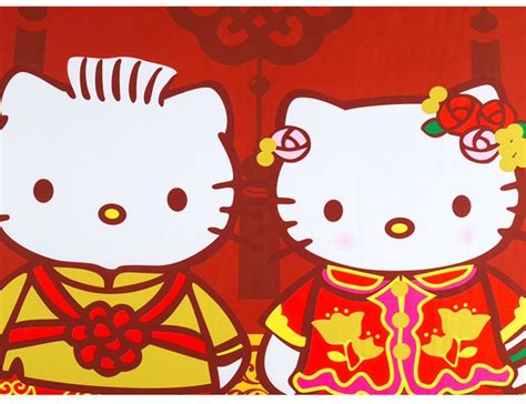 Hello Kitty Dear Daniel Chinese Style Wedding Dress Queen Size Double