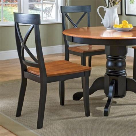 home styles black cottage oak dining chair set   cheap dining