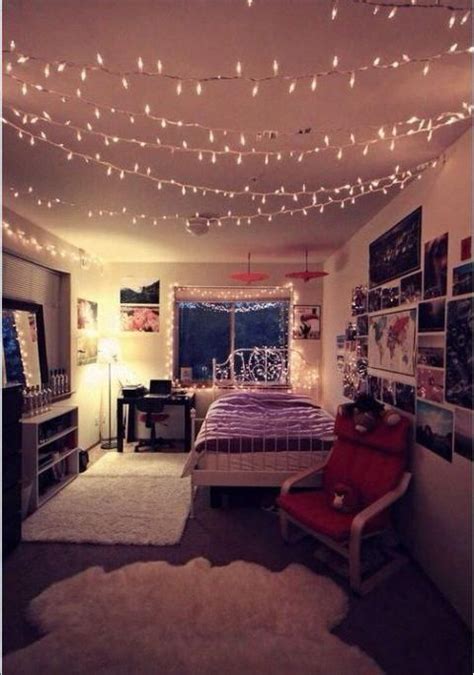 lights across the ceiling are great ways to decorate your