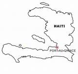 Haiti Map Coloring Color Area sketch template