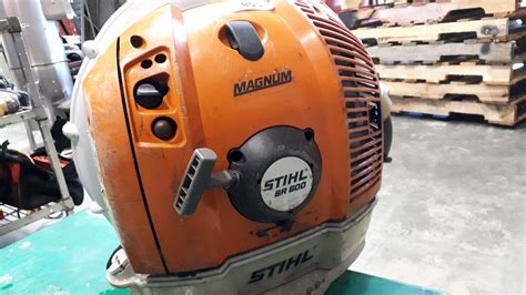 stihl br  gas powered backpack blower big valley auction