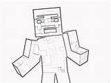 Minecraft Coloring Printable Steve Pages Skins Colouring Drawing Herobrine Coloringhome Print Kids Pi Library Clipart Clip Printables Popular Diamond Getdrawings sketch template