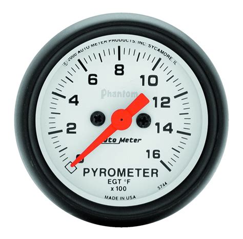 autometer  phantom electric pyrometer gauge kit walmartcom walmartcom