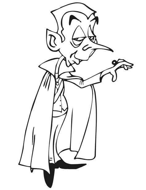 vampire coloring page  count dracula