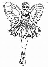 Fairy Coloring Pages Barbie Printable Beautiful Fairies Print Mariposa Kids Color Barbi Online Getcolorings Comments Coloringhome Popular sketch template