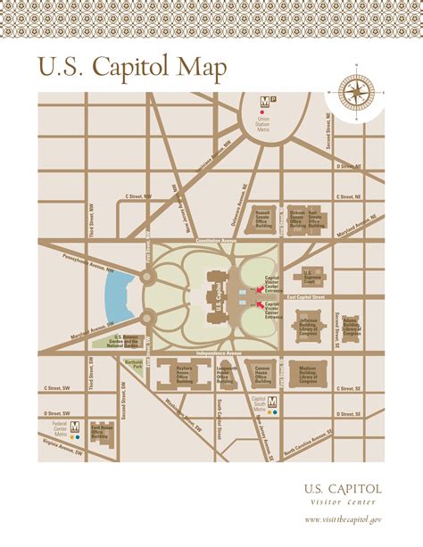 capitol map  capitol visitor center washington dc