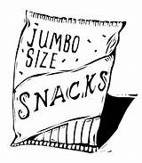 Snack Clipart Clip Food Snacks Cliparts Bag Sign Library Granola Clipartix Projects Personal Designs Use These Helper sketch template