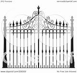 Gate Iron Wrought Clipart Ornate Royalty Illustration Frisko Rf Clip Clipground Gates 2021 sketch template