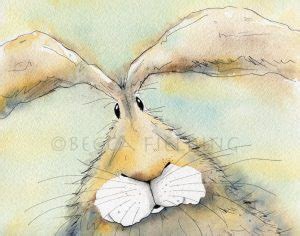 humphrey limited edition print hares  herdwicks