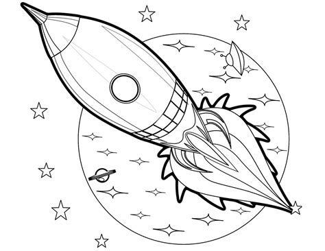 spaceship coloring pages  print