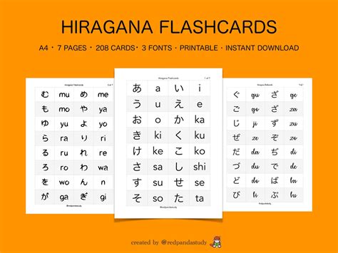 hiragana printable flashcards printable templates