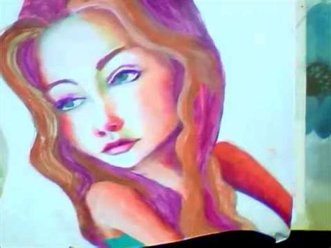 timelapse girl painting youtube