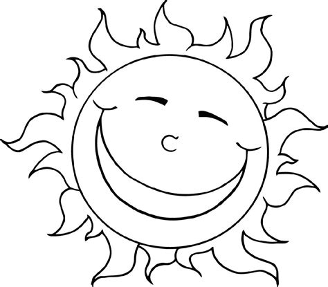 sun coloring page educative printable