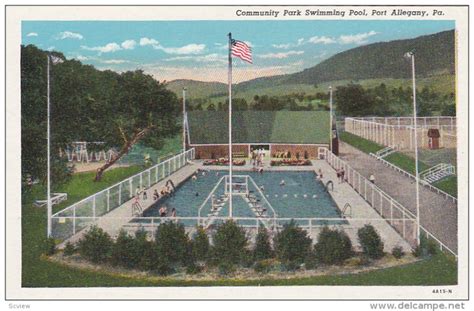 port allegany pennsylvania   community park swimming pool