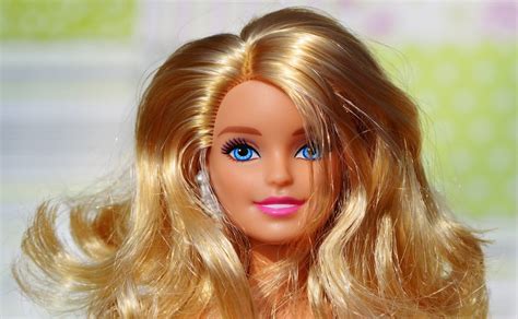 Smiling Barbie Doll With Blonde Hair Free Image Peakpx