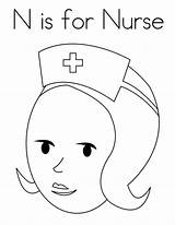 Nurse Coloring Netart Color sketch template
