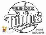 Coloring Twins Minnesota Baseball Pages Logo Kids Mlb Color League Major Wild Book Sports Sheets Boys Teams Mn Logos Print sketch template