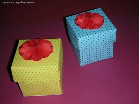 paper boxes   fold  origami box decorating papercraft