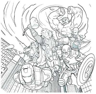 updated  avengers coloring pages