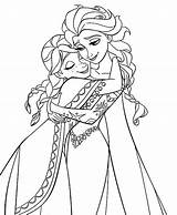 Sister Coloring Pages Princess Elsa Much Anna Queen Her So sketch template