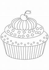 Coloring Cake Pages sketch template