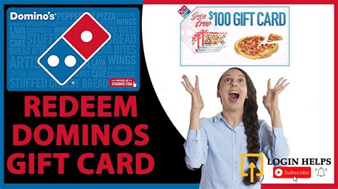 redeem dominos gift cards activate dominos gift cardsvouchers youtube