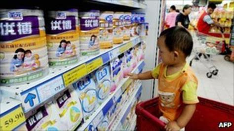 no evidence china milk powder caused infant breasts bbc news