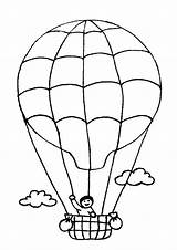 Balon Boyama Montgolfiere Okul Ucan Coloriages Mewarnai Udara Omalovanka Lietadlo Vrtulnik Montgolfieres sketch template