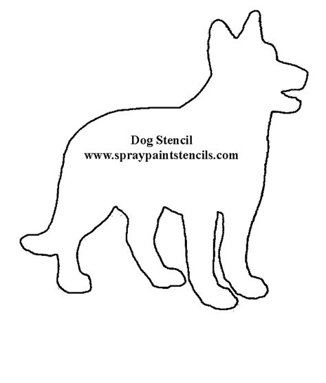 dog stencilgif  dog template applique patterns