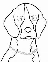 Beagle Coloring Pages Dogs Handipoints Clipartbest Dog Easy Popular Clipart sketch template