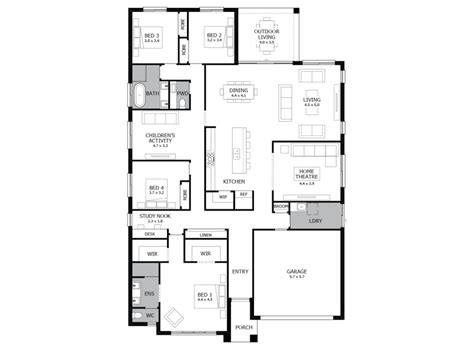 storey residential floor plan image
