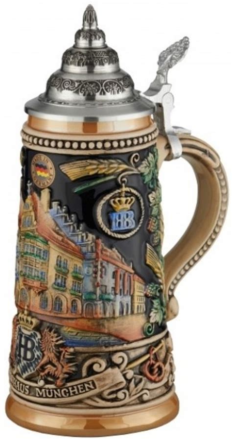 hofbrauhaus munich munchen building le relief colorful german beer