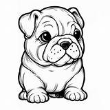 Bulldog Coloring Pages Print sketch template
