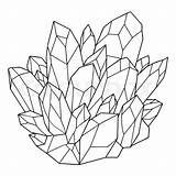 Crystal Coloring sketch template