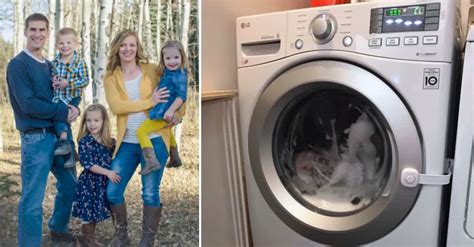 mom posts warning after finding 3 year old trapped in washing machine