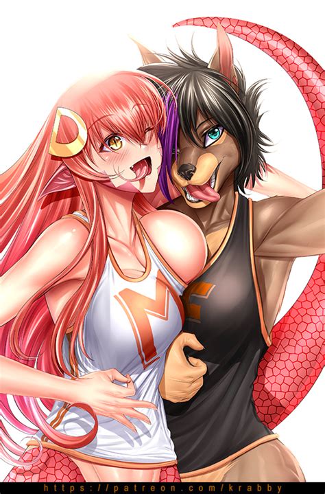 commission girls selfie miia and a oc by krabby hentai foundry