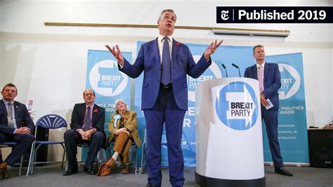nigel farage brexit party leader lends hand  boris johnson    york times