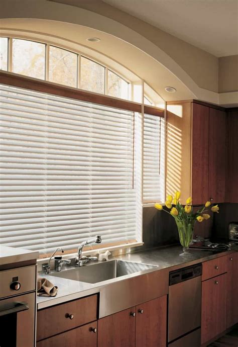 modern kitchen  stainless steel countertops  sink   blind   windows kitchen