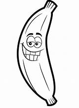 Coloring Bananas Banana Pages Cartoon Onlinecoloringpages Color Sheet sketch template