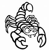 Scorpion Coloring Pages Color Animals Printable Insect Online Animal Kids Print Preschool Gif Sheet Back sketch template