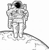 Astronaut Ruimtevaart Astronauta Kleurplaten Astronauten Kleurplaat Maakt Kolorowanki Ruimte Kolorowanka Ausmalbild Astronauti Zawody Fantascienza Malvorlage Kategorien sketch template