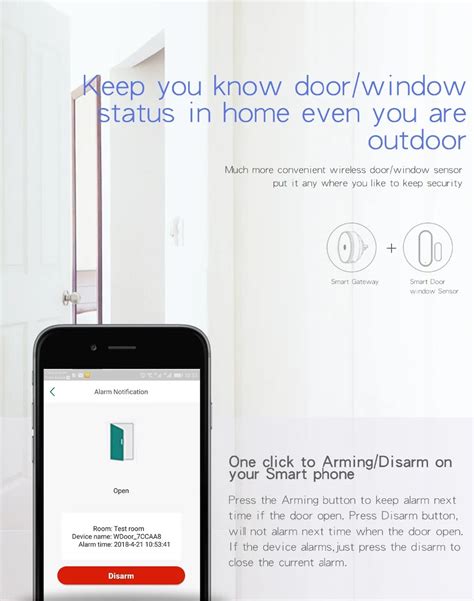 alarm systems heiman smart gateway zigbee wireless door window sensor