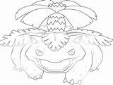 Venusaur Drawing Line Pokemon Kunst Getdrawings sketch template