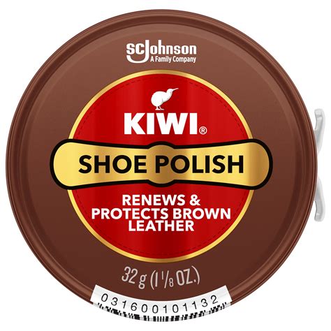 kiwi shoe polish brown  oz  metal tin walmartcom walmartcom
