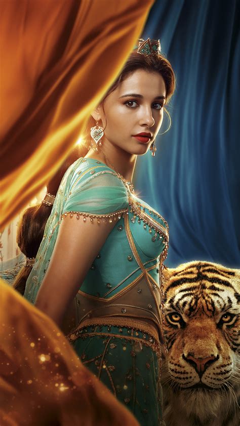 2160x3840 Princess Jasmine In Aladdin 2019 5k Sony Xperia