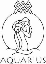Aquarius Zodiac Coloring Pages Urbanthreads Designs Embroidery Choose Board sketch template