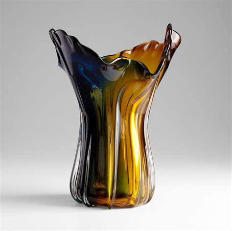 Large Lorenzo Glass Vase By Cyan Design