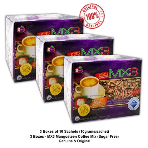 mx coffee mix    sachets  mangosteen authentic set   boxes lazada ph