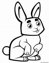 Coloring Rabbit Pages Baby Cute Rabbits Printable Print Drawing sketch template